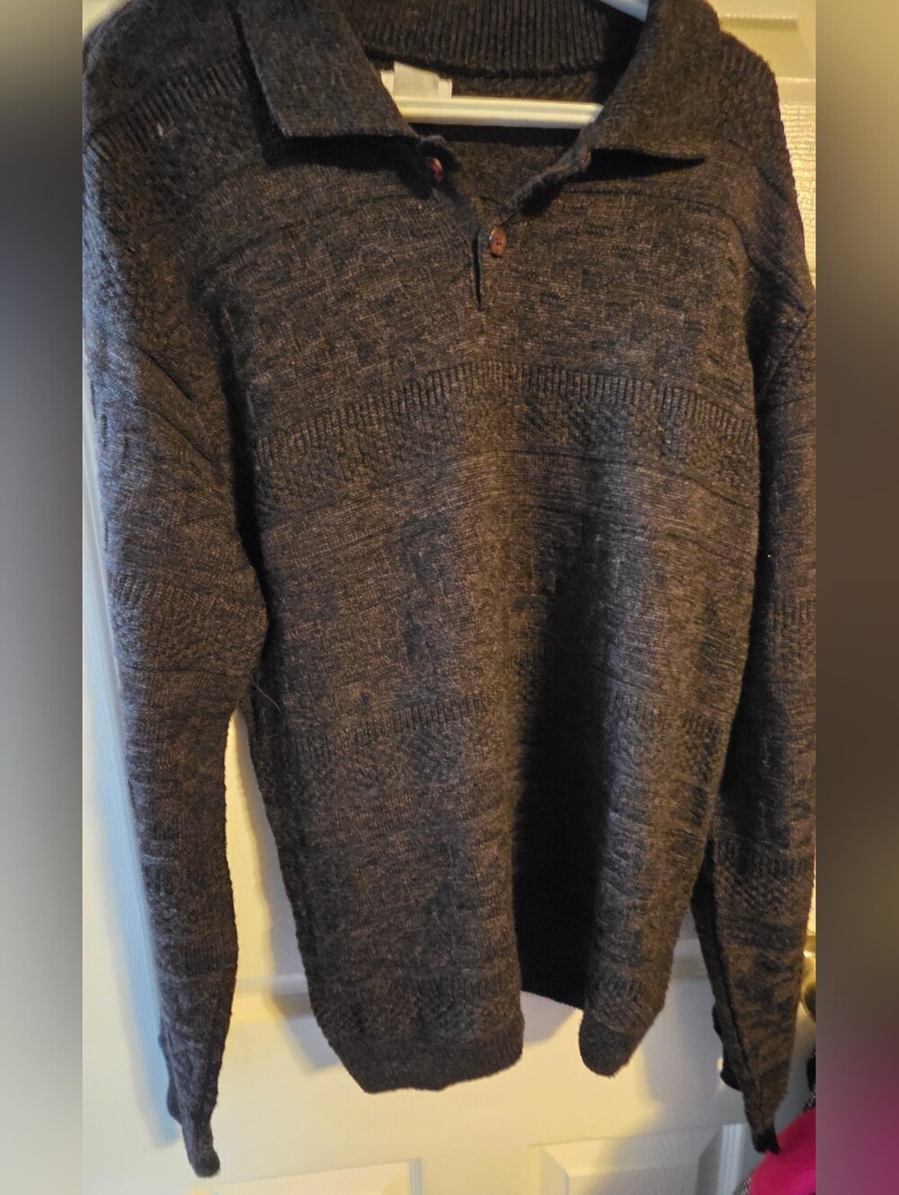 4/$97 Deal! Men's Crewneck Polo Knit Sweater